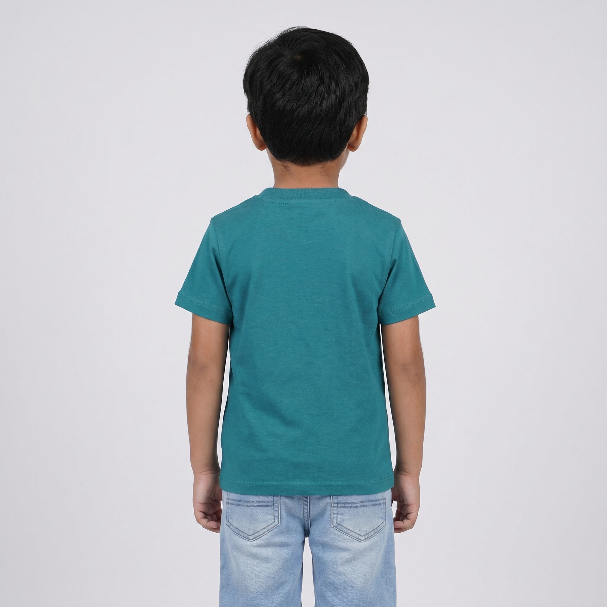 Boys Cotton Crew Neck Graphitee