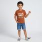 Boys Cotton Crew Neck Graphitee