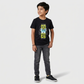 Boys Cotton Crew Neck Graphitee