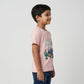 Boys Cotton Crew Neck Graphitee
