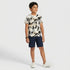 Boys Cotton Crew Neck Graphitee