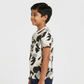 Boys Cotton Crew Neck Graphitee