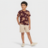 Boys Cotton Crew Neck Graphitee