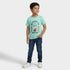 Boys Cotton Crew Neck Graphitee