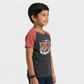 Boys Cotton Crew Neck Graphitee