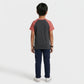 Boys Cotton Crew Neck Graphitee