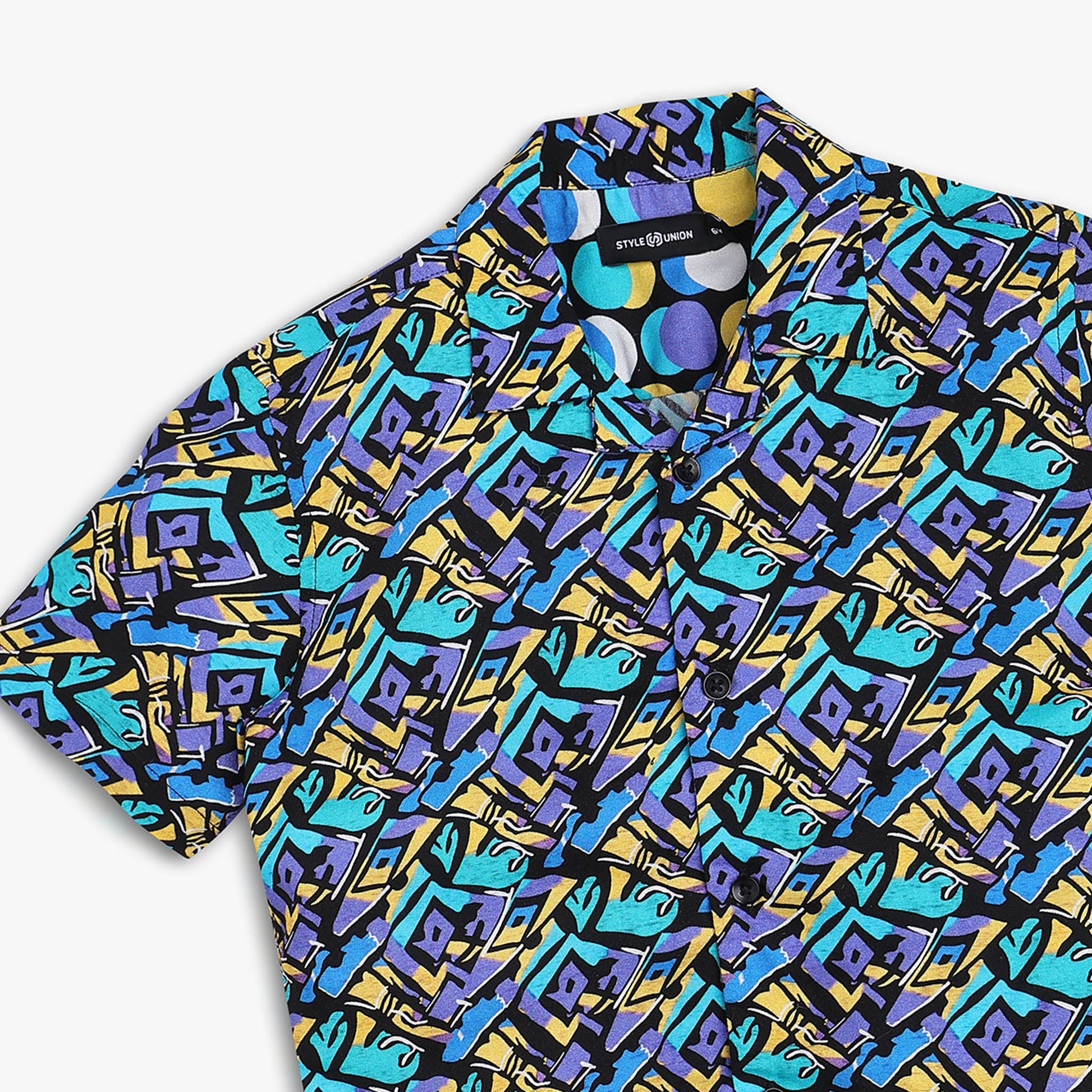Boys Regular Fit Printed Shirt