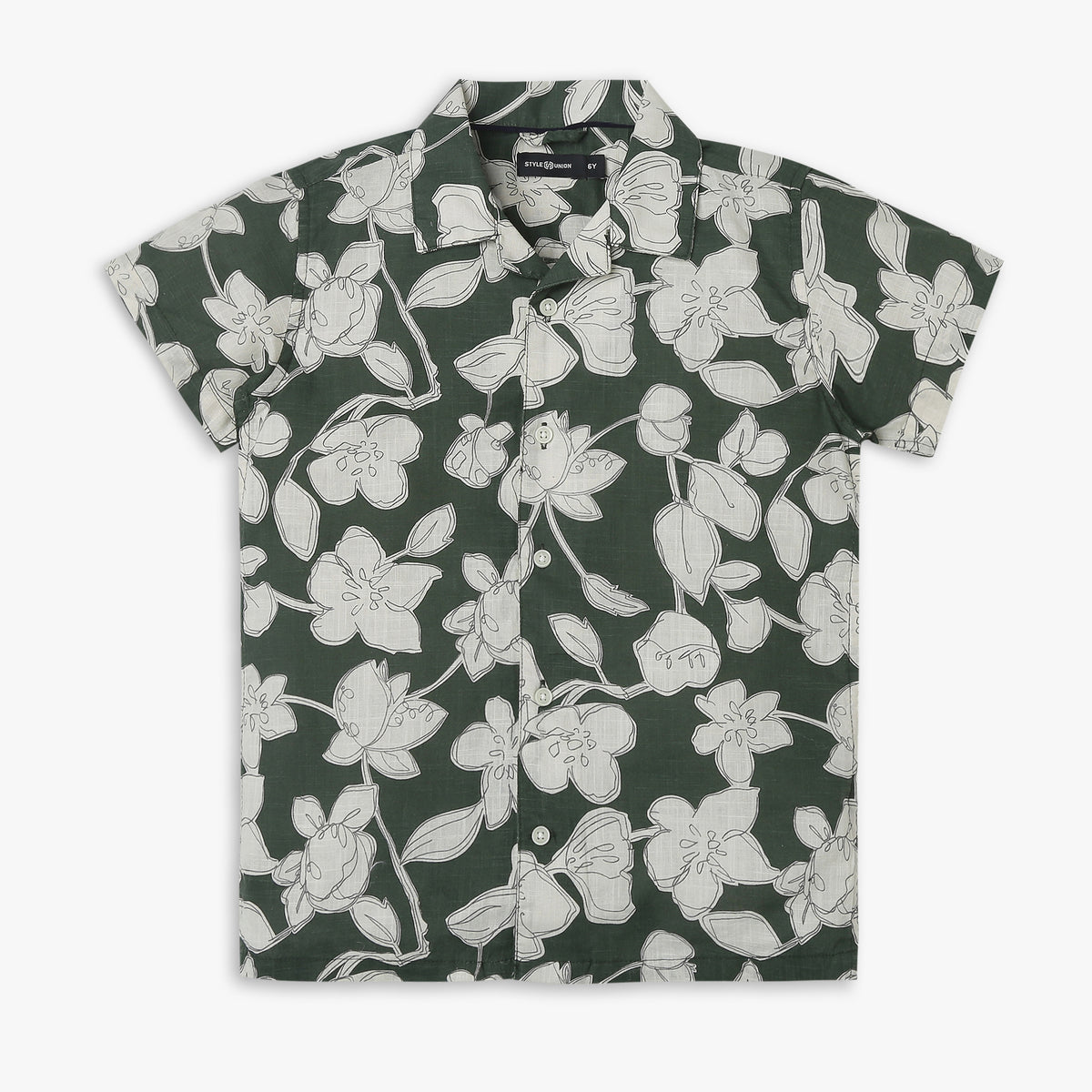 Boys Relaxed Fit Printed Shirt