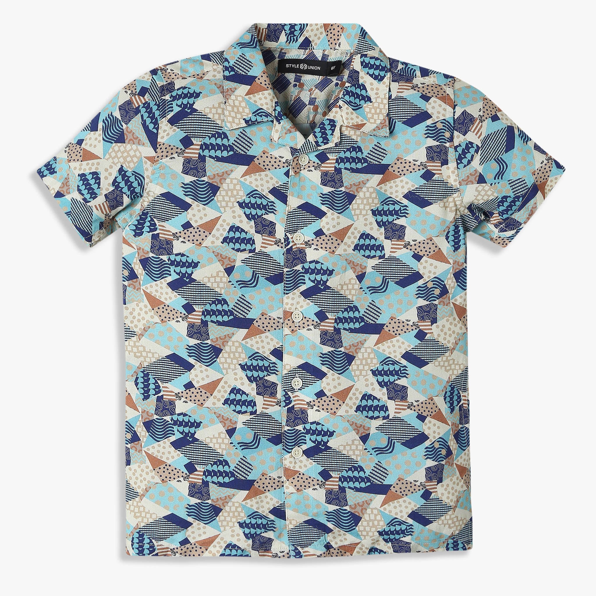 Boys Printed Half Sleeve Retreat Shirt