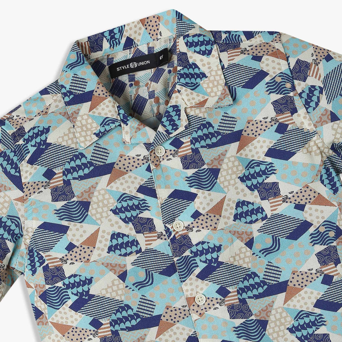 Boys Printed Half Sleeve Retreat Shirt