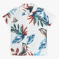 Boys Camp Collar Full Length Printed Shirt