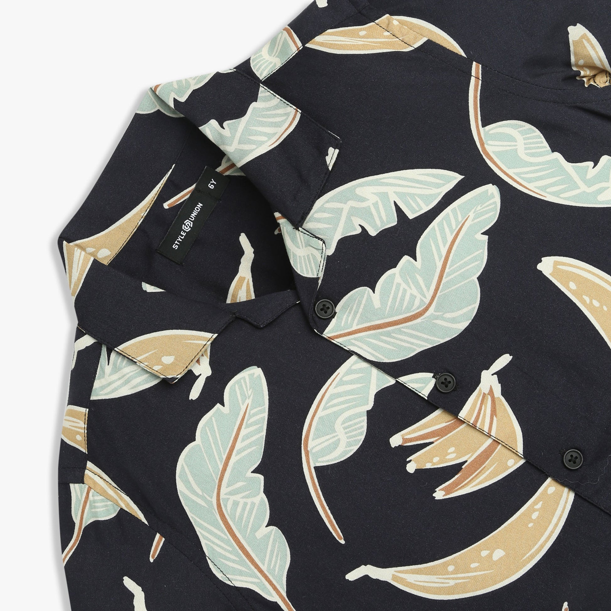 Boys Printed Cuban Half Sleeve Shirt