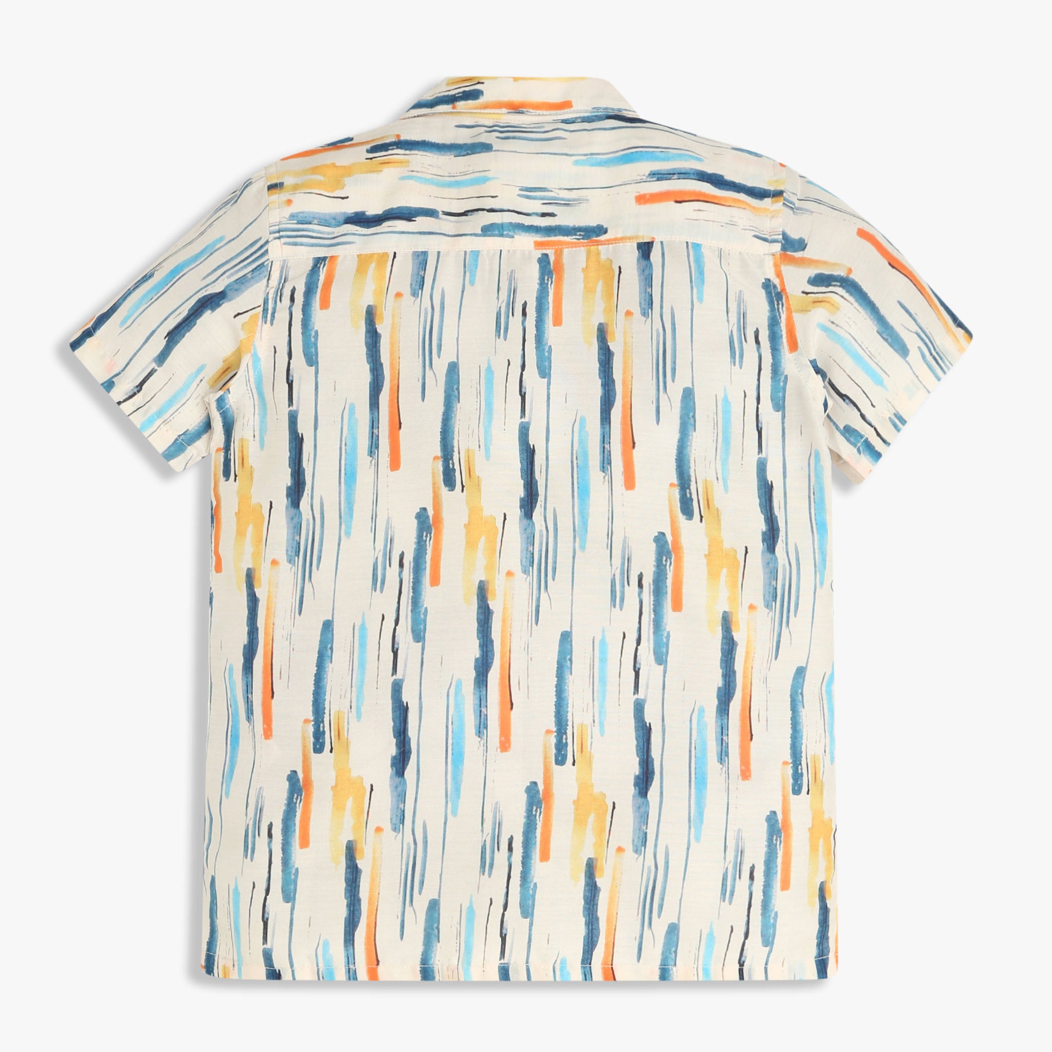 Boys Printed Cuban Half Sleeve Shirt