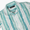 Boys Regular Fit Striped Camp Collar Half Sleeve Shirt