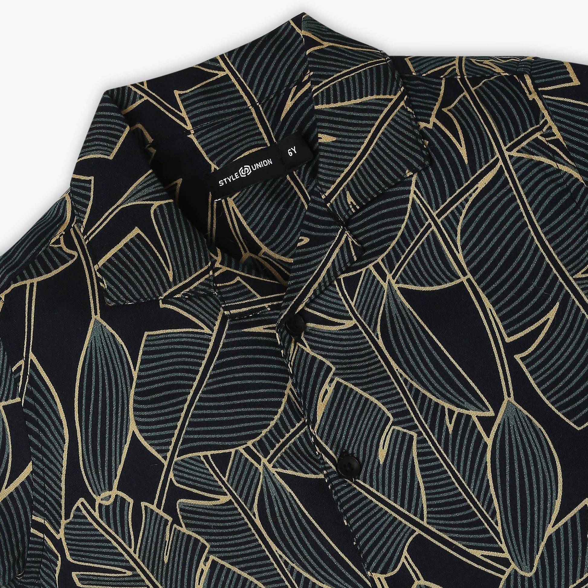 Boys Regular Fit Printed Shirt Collar Shirt