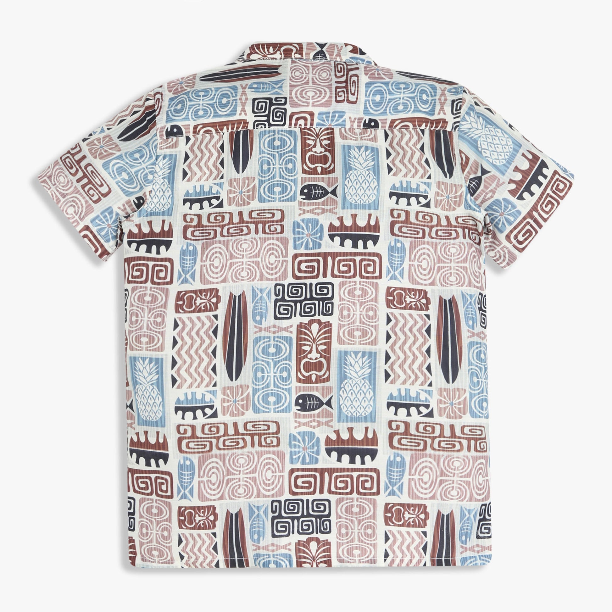 Boys Printed Cuban Half Sleeve Shirt