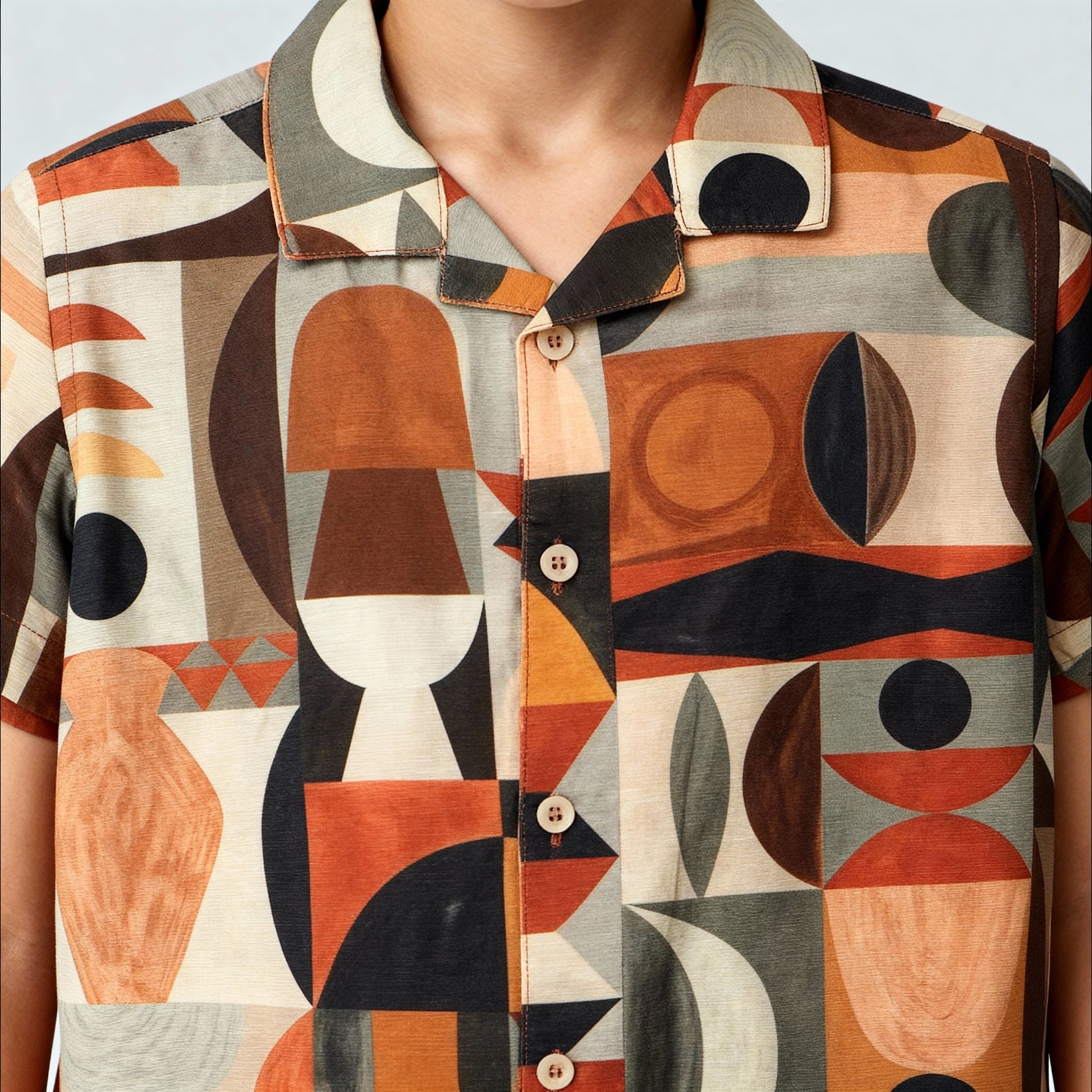 Boys Printed Cuban Shirt