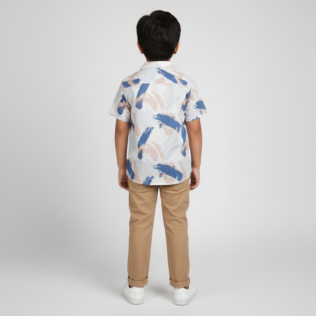 Boys Printed Retreat Shirt