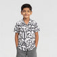 Boys Printed Camp Collar Shirt