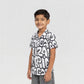 Boys Printed Camp Collar Shirt