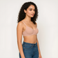 Full Coverage Padded Non Wired Cotton Spandex Tshirt Bra