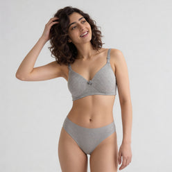 Cotton Spandex Plain  Bra