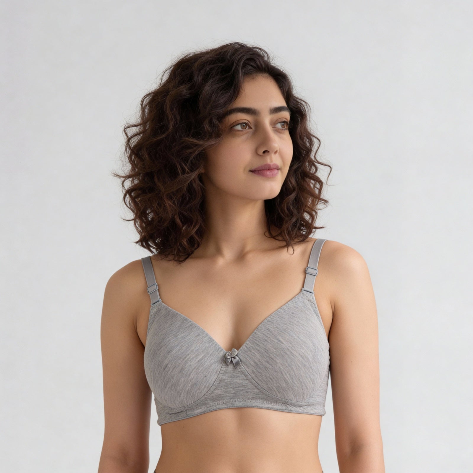 Cotton Spandex Plain  Bra