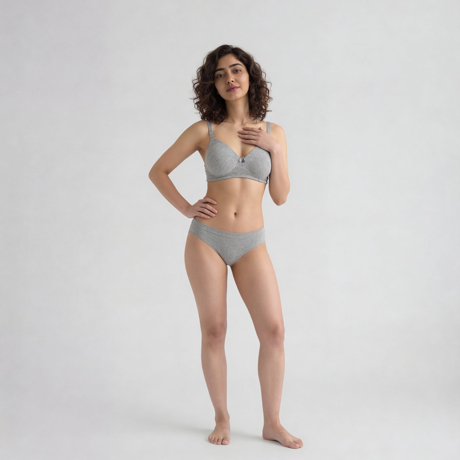 Cotton Spandex Plain  Bra