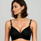 Full Coverage Padded With Shiny Strap Bra