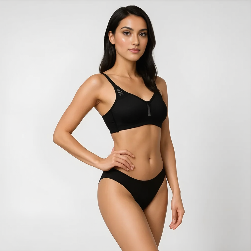 Cotton Full Coverage Underwire Lace Bra