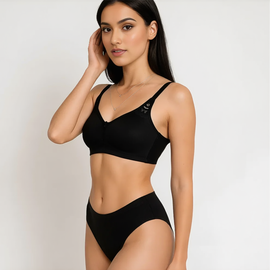 Cotton Full Coverage Underwire Lace Bra