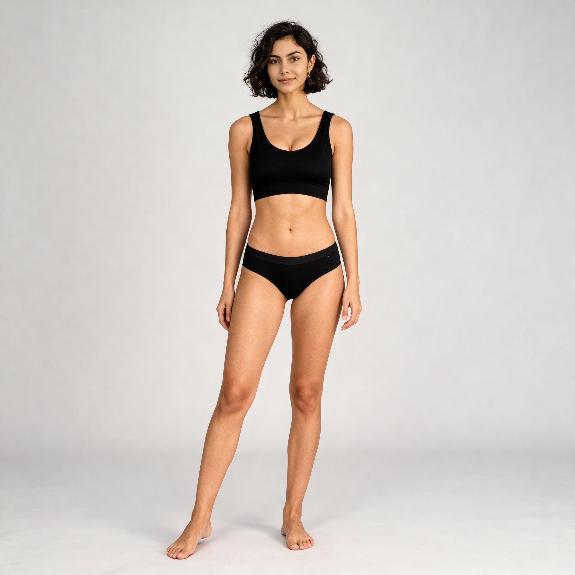 Full Coverage Seamless V-Neck Tank Bra