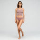 Full Coverage Seamless Ribbed Cami With Pads Bra