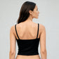 Full Coverage Seamless Ribbed Cami With Pads Bra