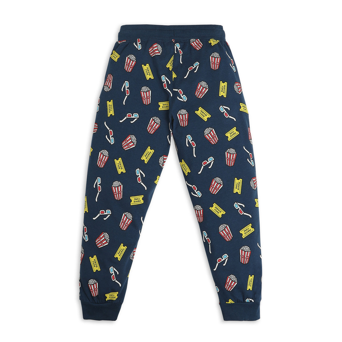 Boys Regular Fit Printed T-Shirt with Trackpant Sleepwear Set