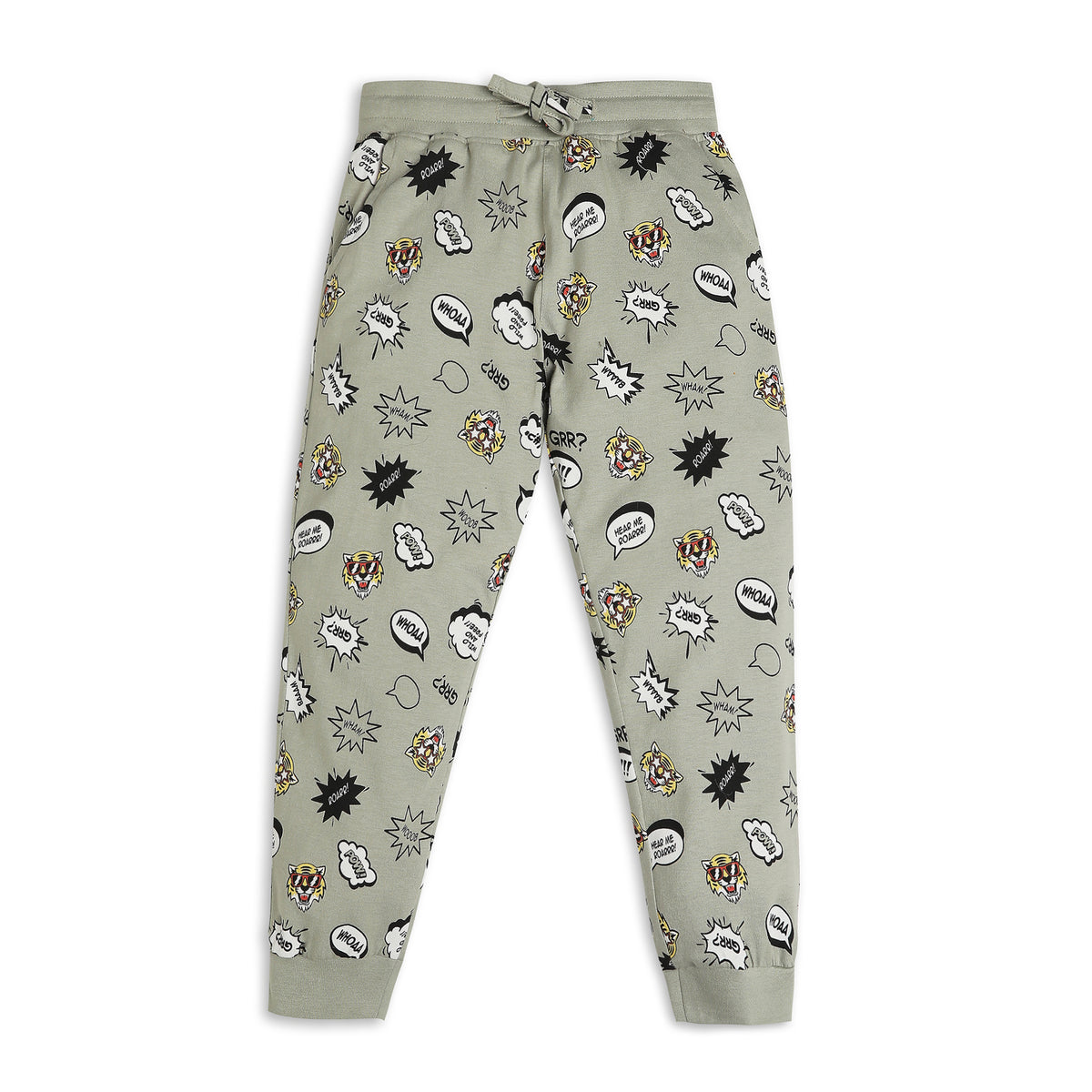 Boys Regular Fit Printed T-Shirt with Trackpant Sleepwear Set