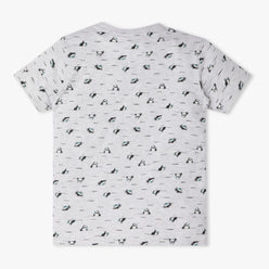 Boys Crew Neck Full Length Sleeve All Over Printed Sleepwear Set