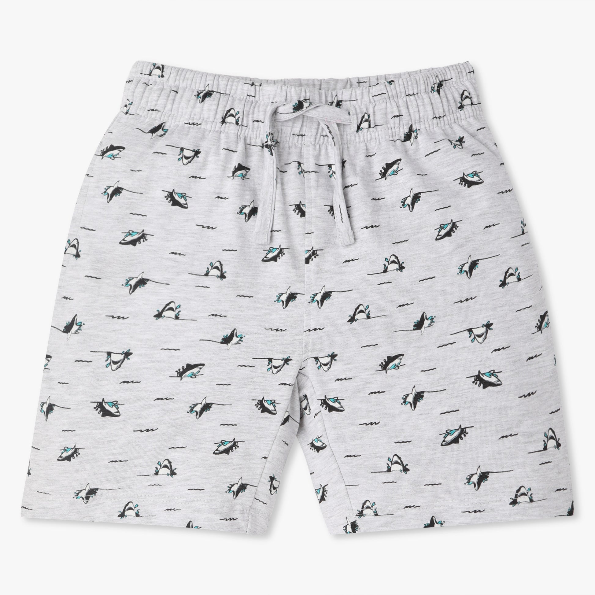 Boys Crew Neck Full Length Sleeve All Over Printed Sleepwear Set