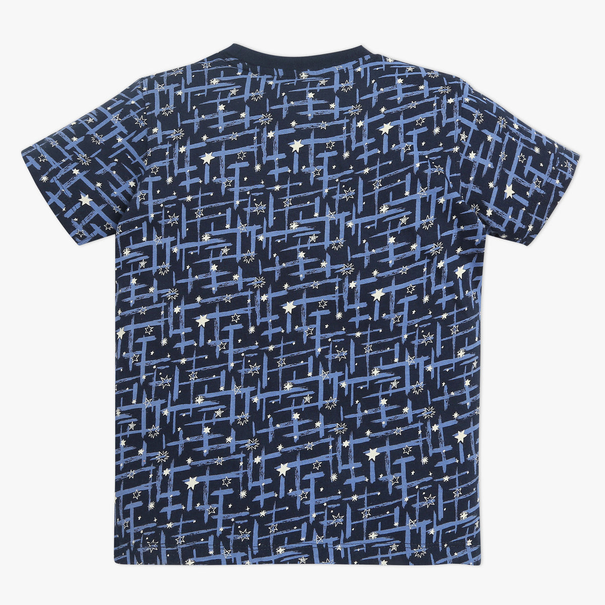 Boys Crew Neck Full Length Sleeve All Over Printed Sleepwear Set