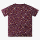 Boys Regular Fit All Over Print Crew Neck T-Shirt with Short Sleepwear Set