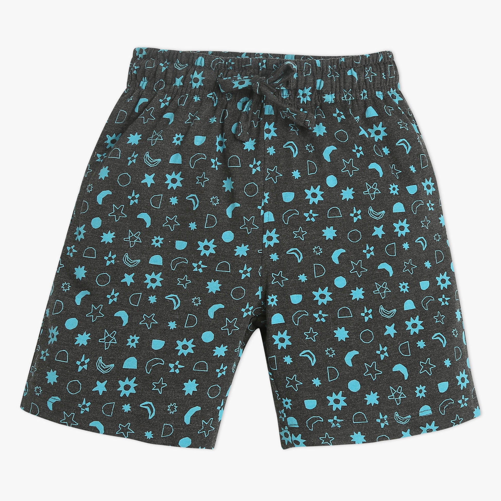 Boys Crew Neck Full Length Sleeve All Over Printed Sleepwear Set