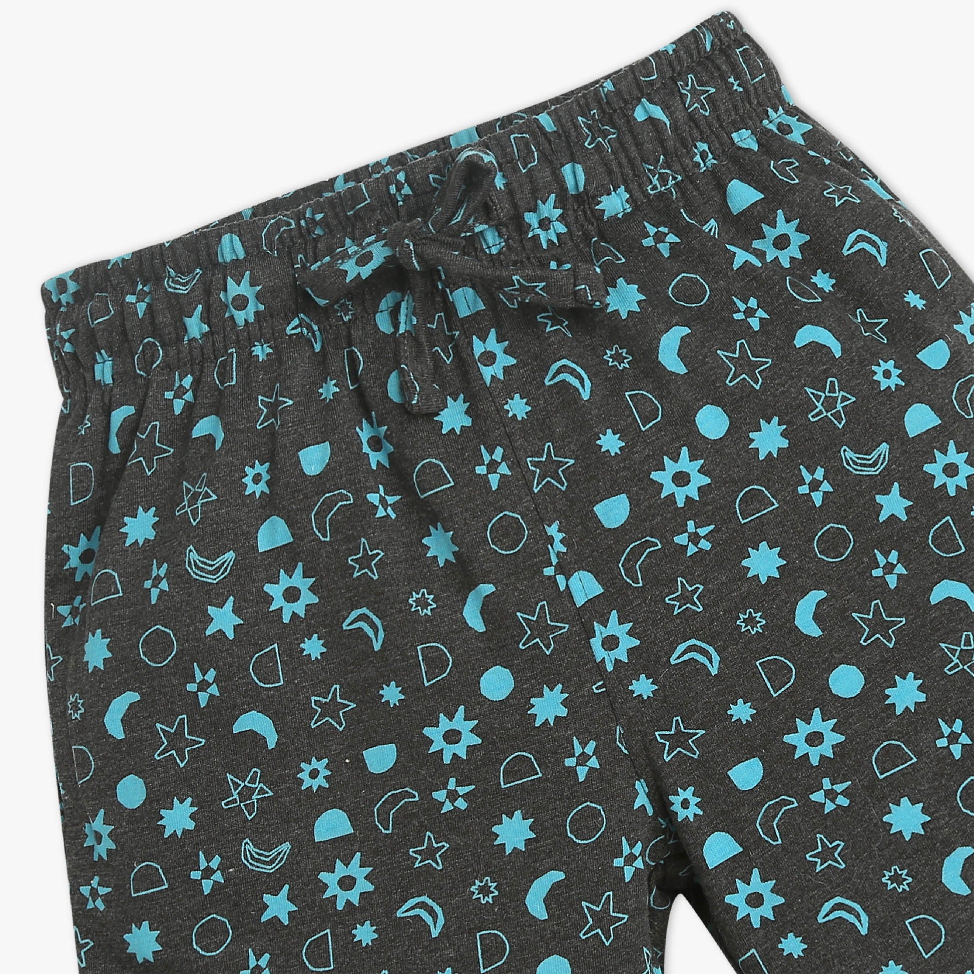 Boys Crew Neck Full Length Sleeve All Over Printed Sleepwear Set