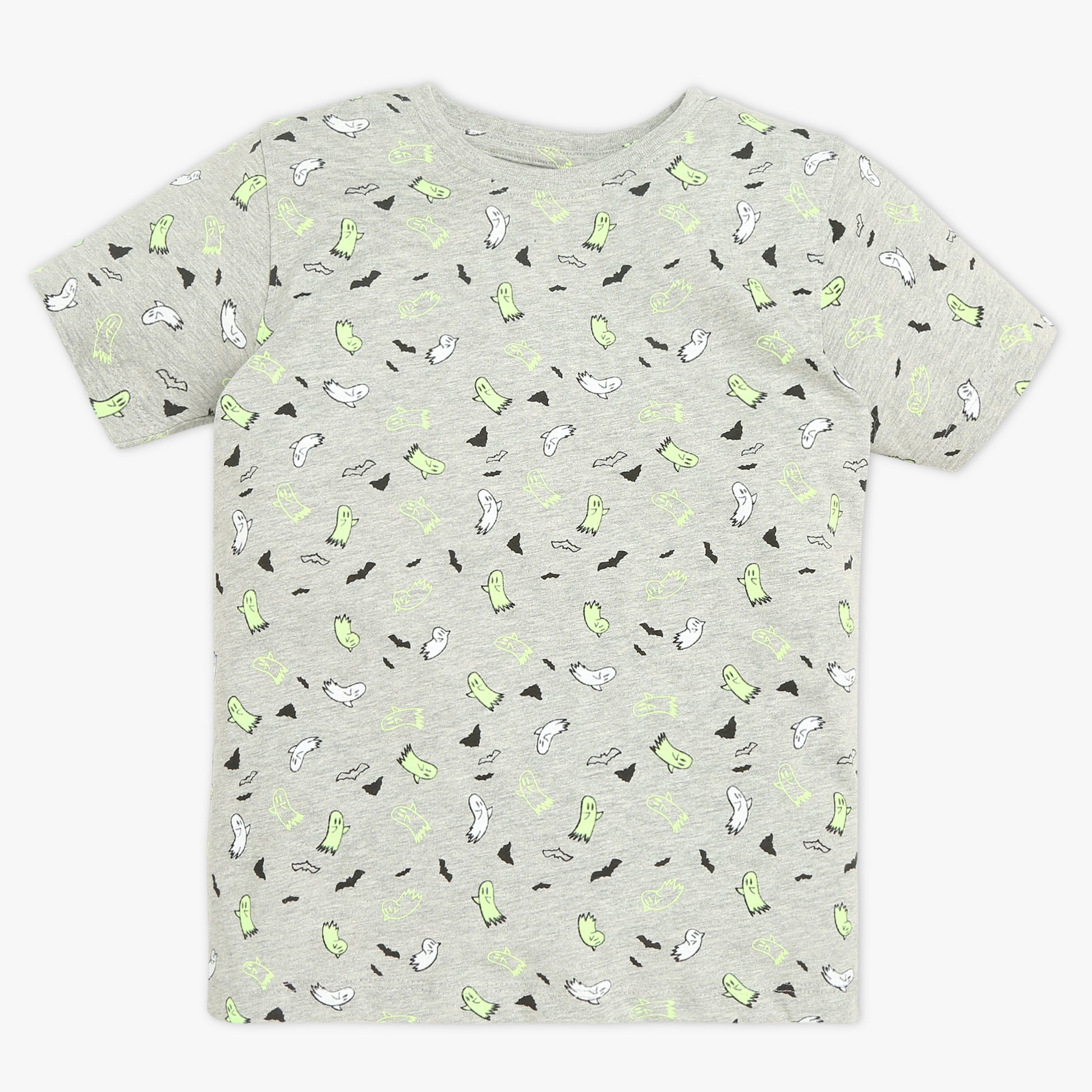 Boys Crew Neck Full Length Sleeve All Over Printed Sleepwear Set