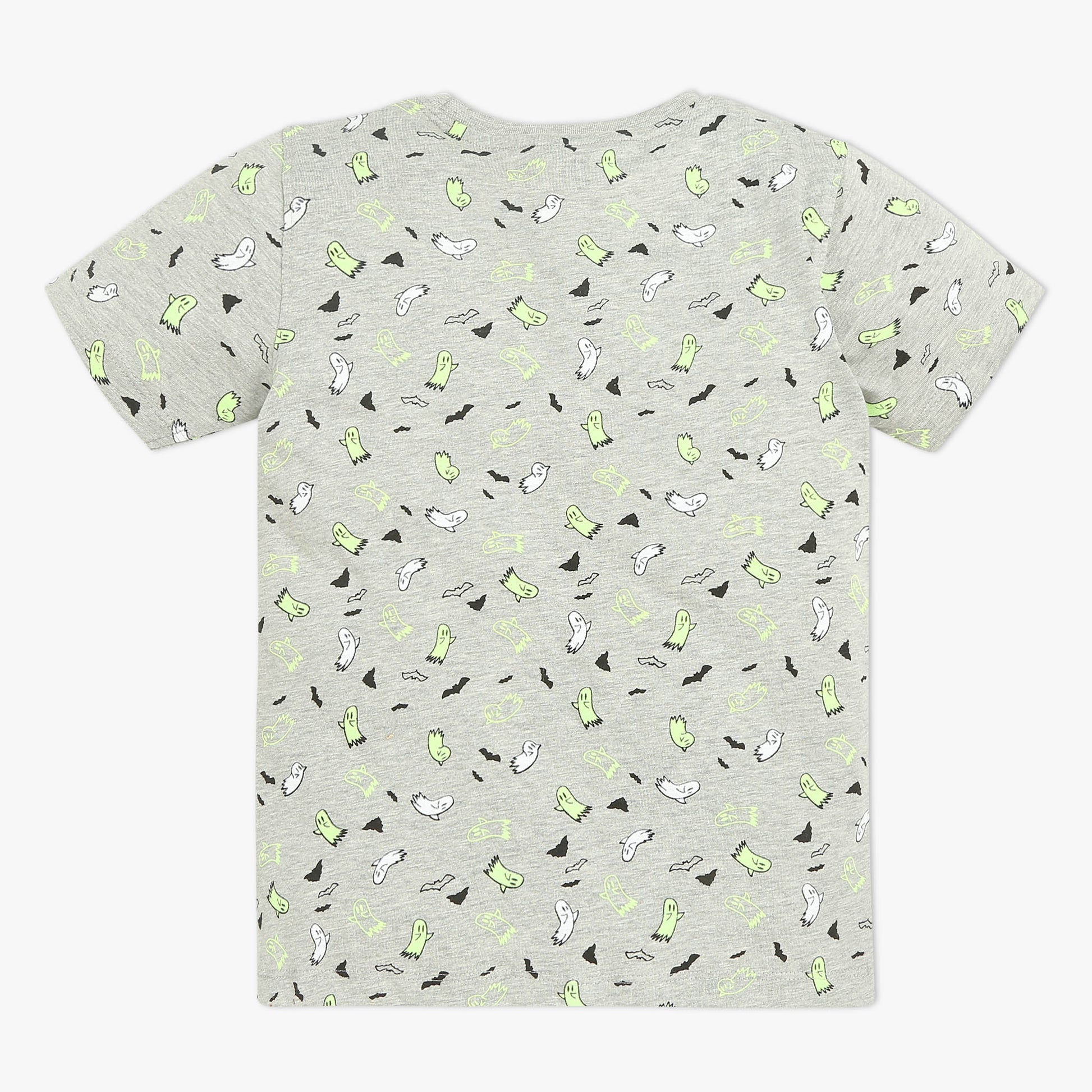 Boys Crew Neck Full Length Sleeve All Over Printed Sleepwear Set