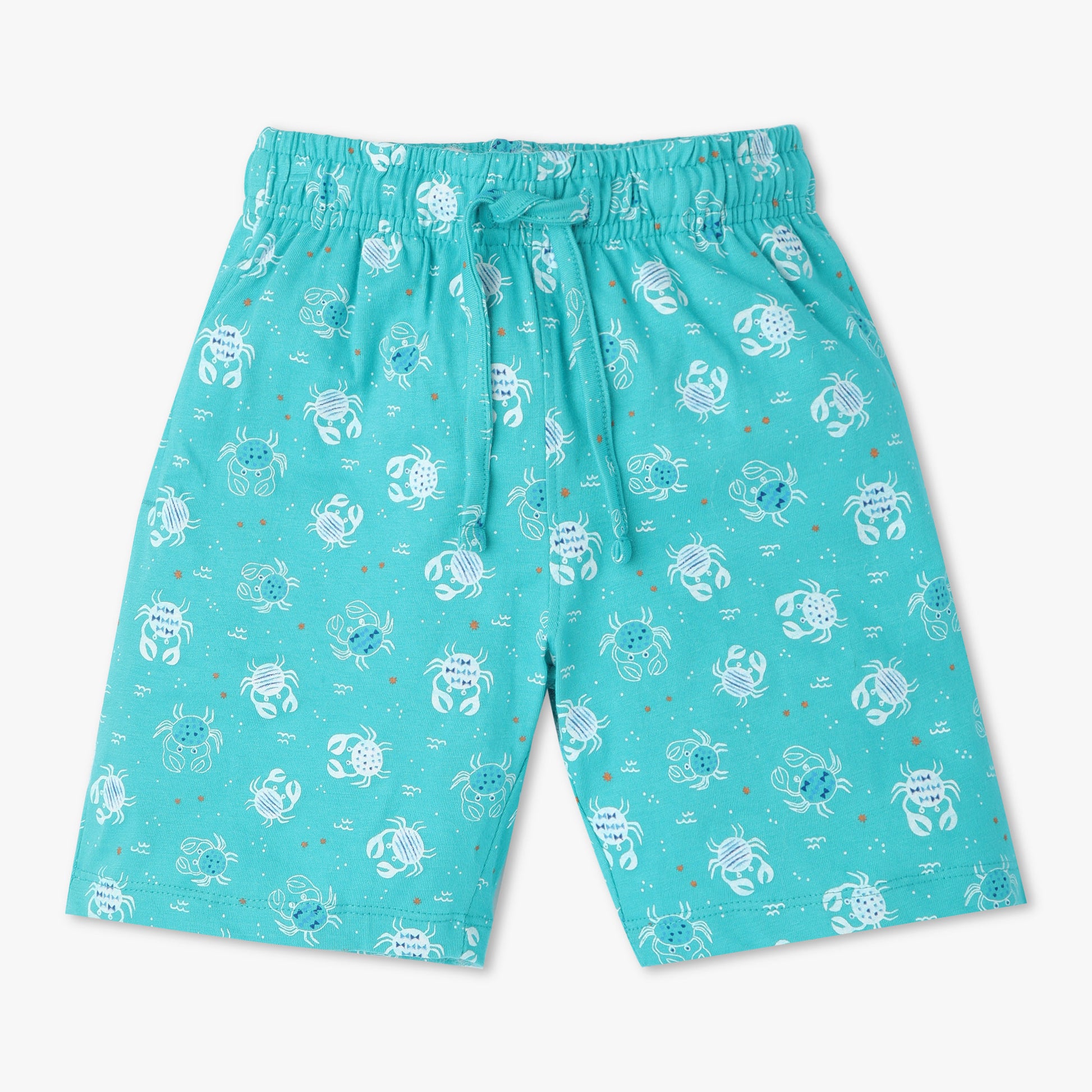 Boys Crew Neck Full Length Sleeve All Over Printed Sleepwear Set