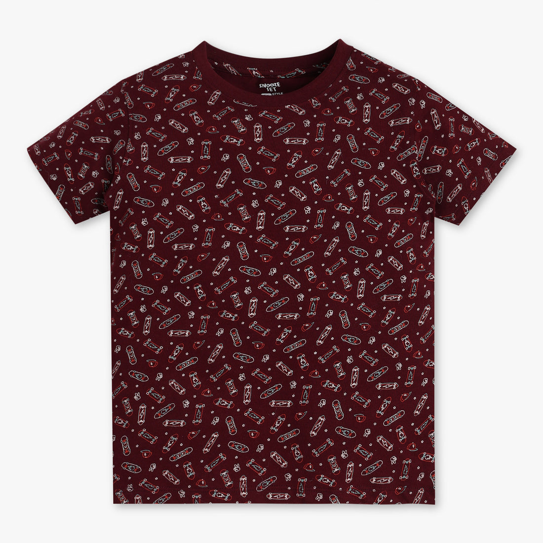 Boys All Over Print Sleepwear T-shirt with Short Set