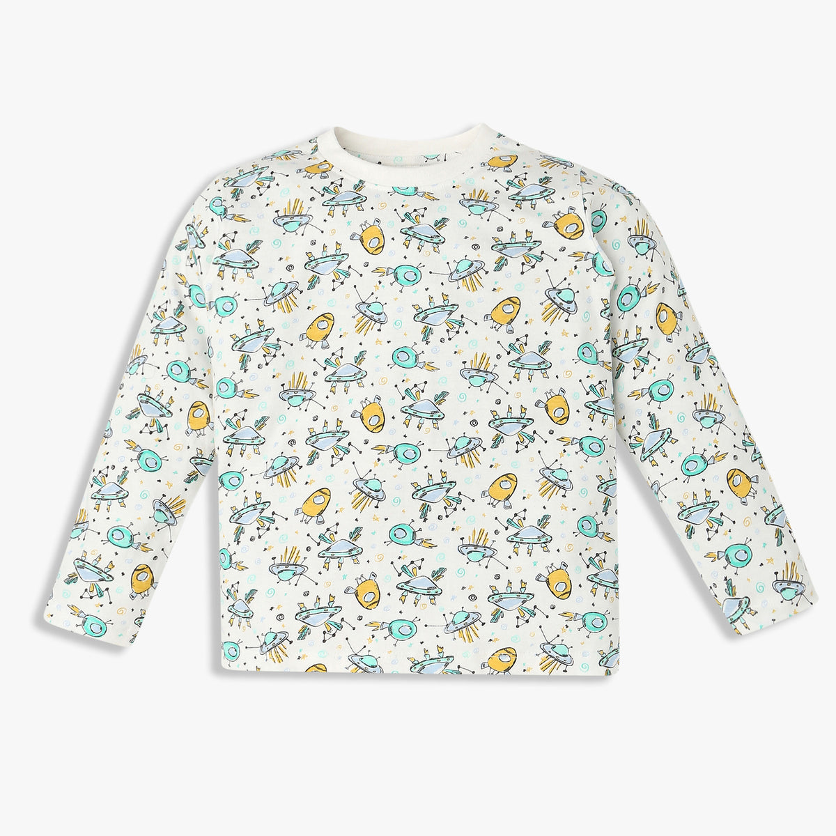 Order Now Boys All Over Print Crew Neck Regular Fit Mid Rise Sleepwear Sleep Set by Style Union