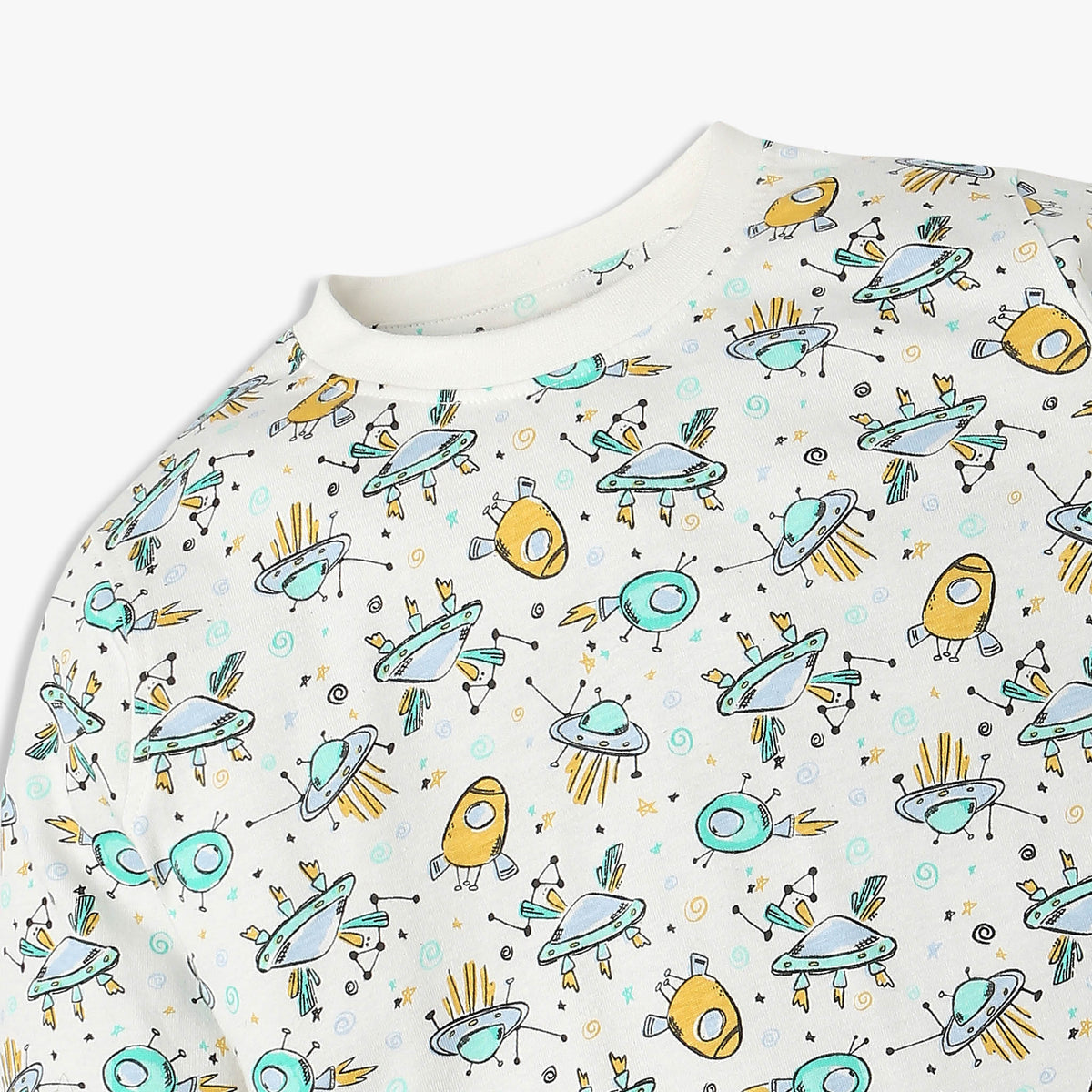 Order Now Boys All Over Print Crew Neck Regular Fit Mid Rise Sleepwear Sleep Set by Style Union