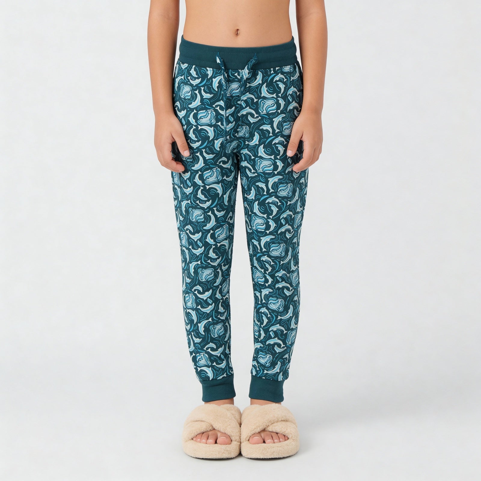 Cotton Printed Full Sleeve T-Shirt with Track Pant Sleepwear Set