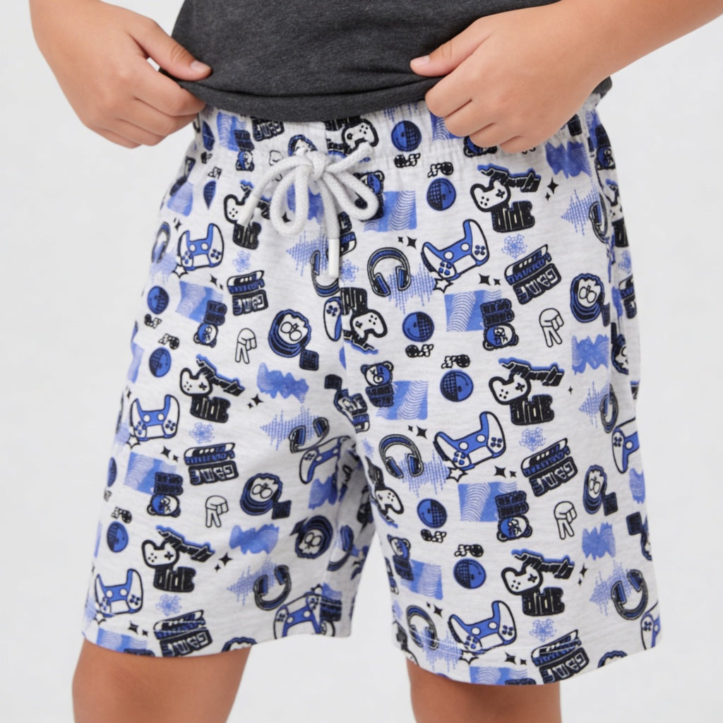 Boys Cotton T-Shirt with Shorts Sleepwear Sets